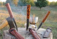 Якутский нож без ковки простыми инструментами (из мехпилы) Как отковать якутский нож